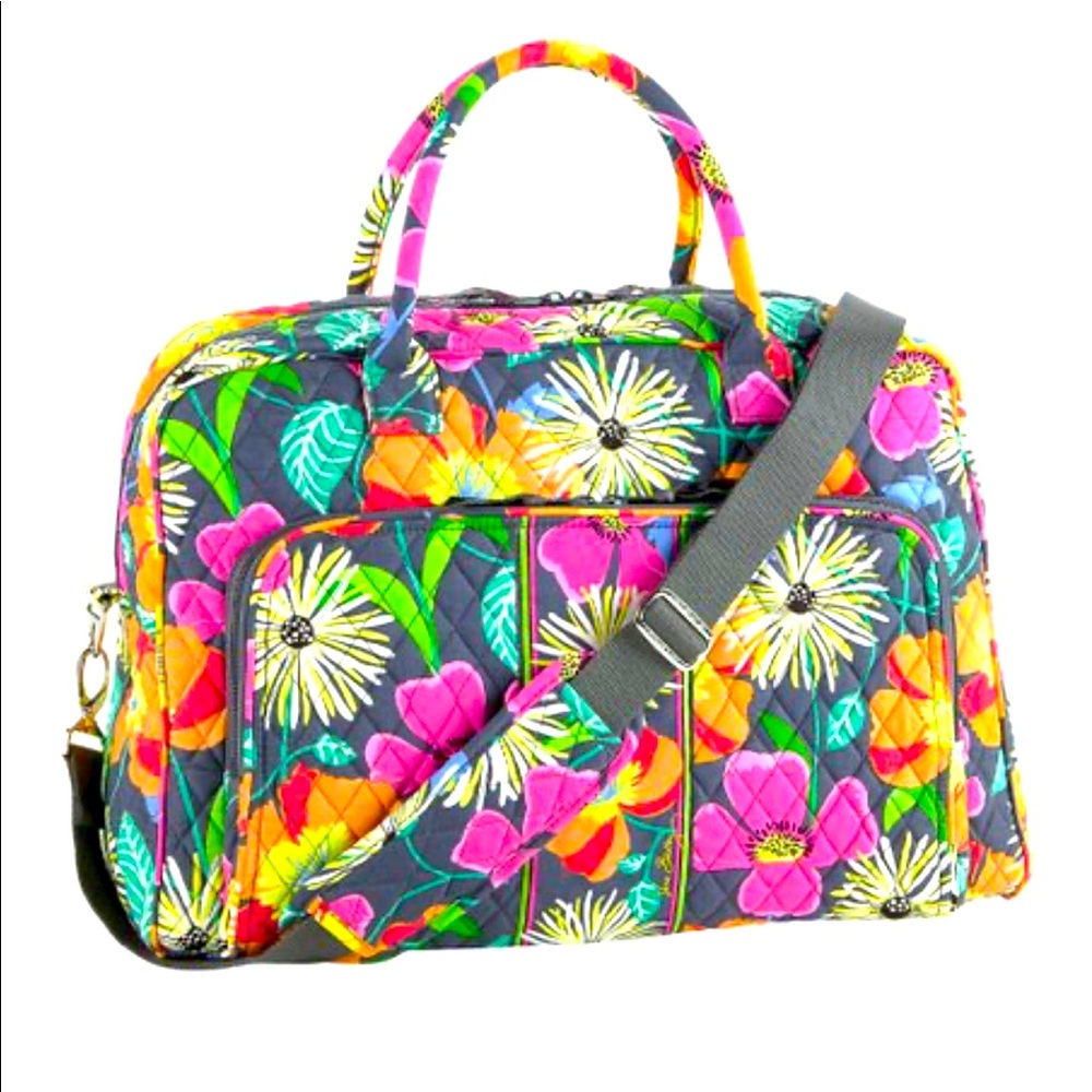 Vera Bradley Jazzy Blooms Weekender Bag
